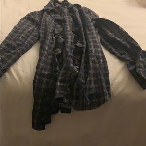 Plaid button down